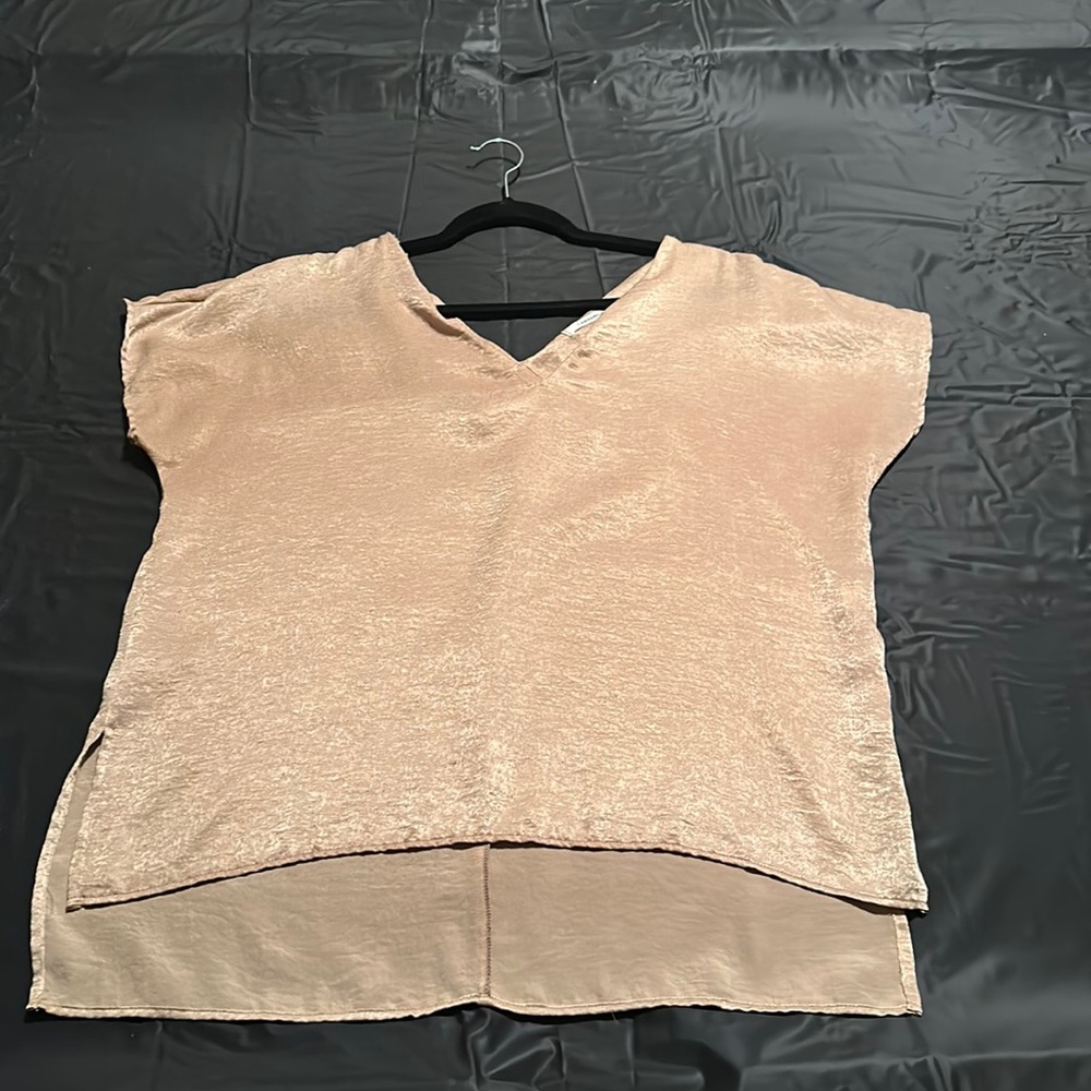 silky material champagne hi-low